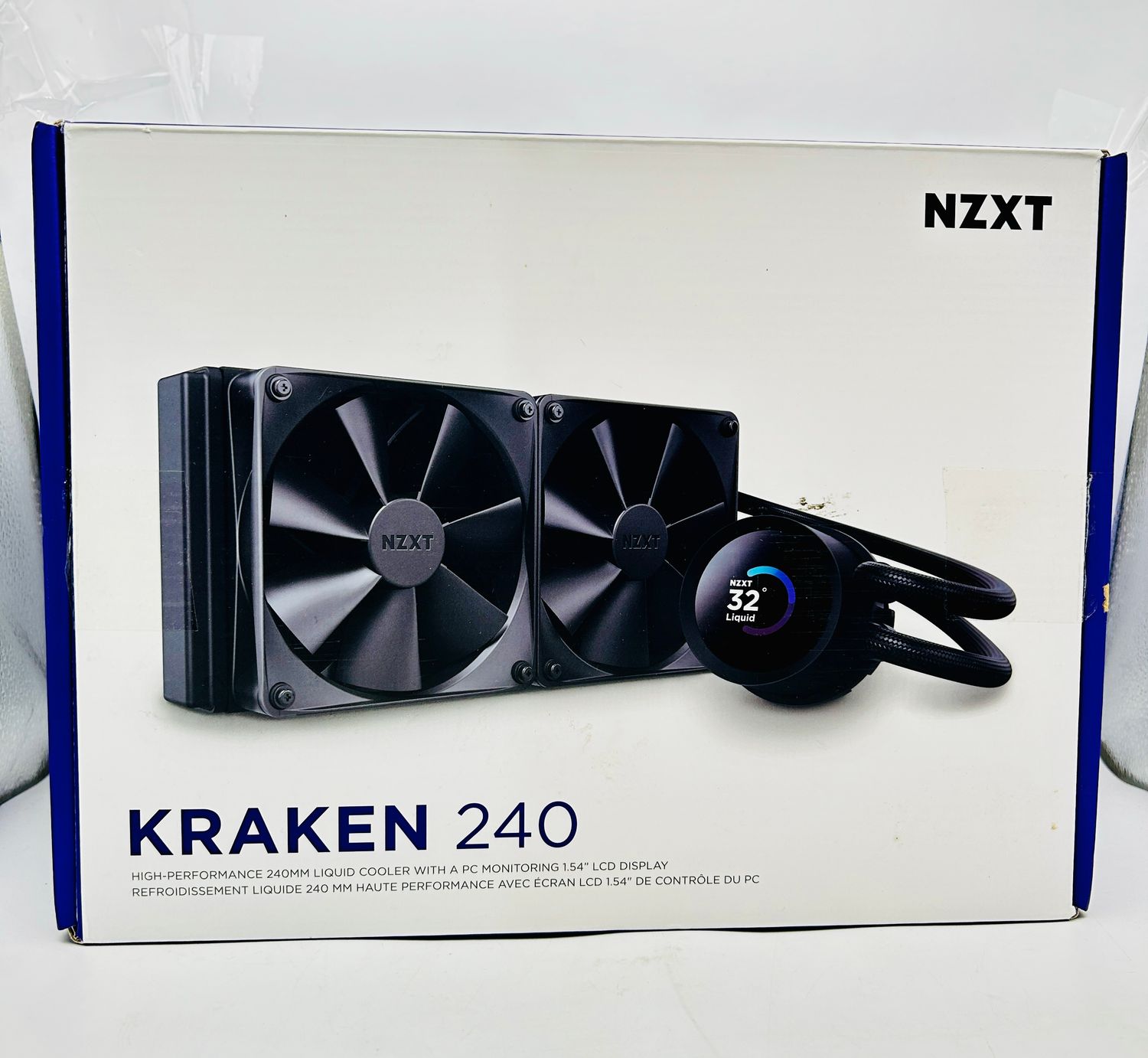 NZXT Kraken 240 RL-KN240-B1 – Chłodzenie wodne CPU AIO 240 mm uszkodzone