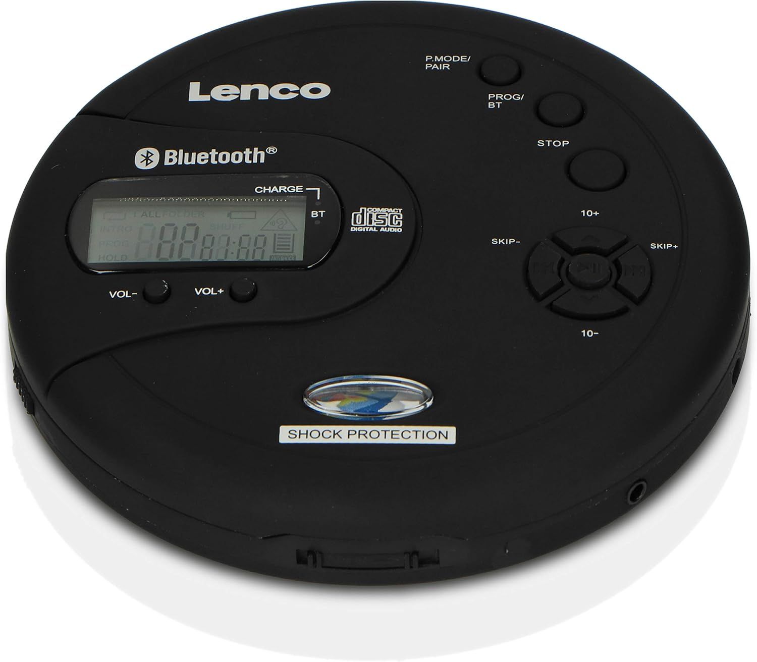 Lenco CD-300 – przenośny odtwarzacz CD/MP3 z Bluetooth, czarny