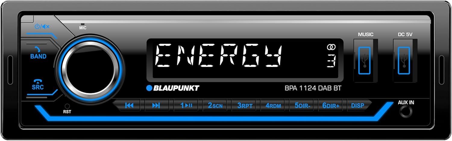 Blaupunkt BPA1124DAB BT radio samochodowe 1 DIN DAB+ Bluetooth USB