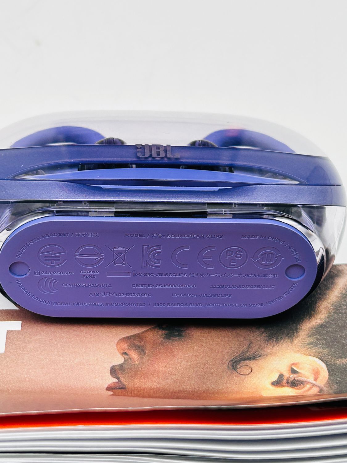 JBL Soundgear Clips Ghost Purple – słuchawki open-ear