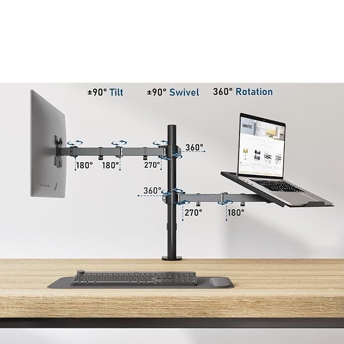 BONTEC uchwyt na monitor i laptop 13–27" + 17"