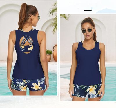 JASAMBAC Tankini 3-częściowy – kostium kąpielowy damski