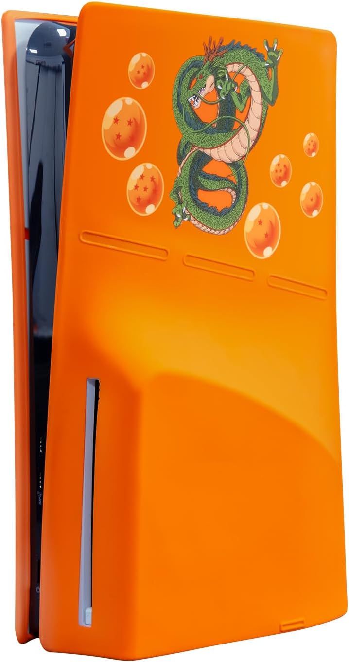 FRTEC – silikonowa osłona do konsoli PS5 Disc Edition Slim, Dragon Ball Z