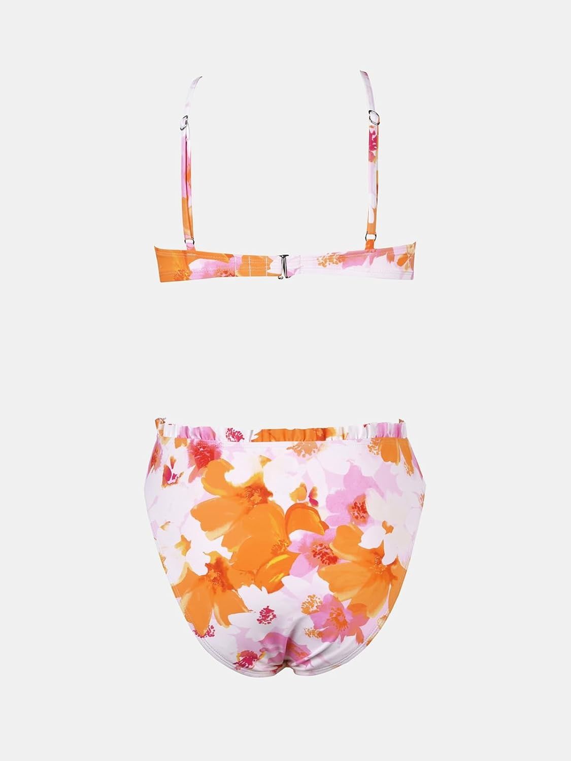 CUPSHE damski bikini dwuczęściowy z fiszbiną i wysokim stanem