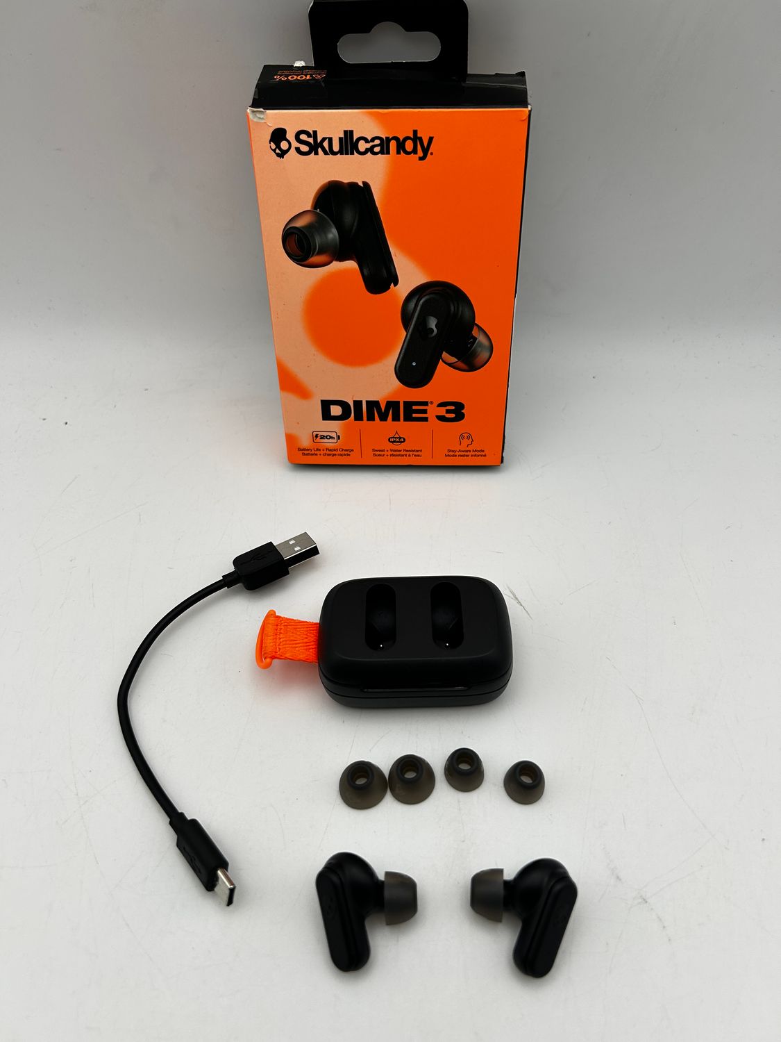 Bezprzewodowe słuchawki douszne Skullcandy Dime 3, słuchawki Bluetooth