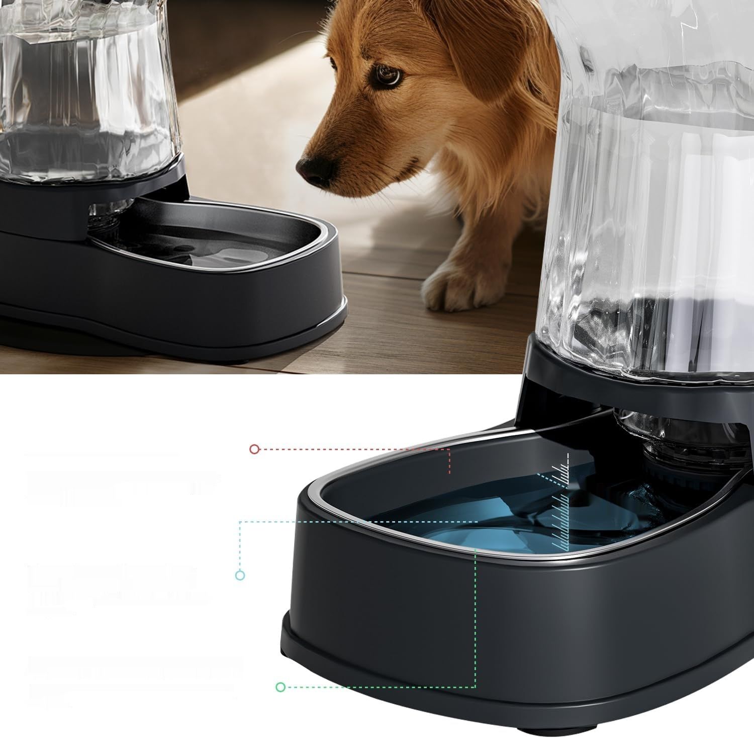 Gardner Pet Automatyczny podajnik wody dla zwierząt o pojemności 8 l