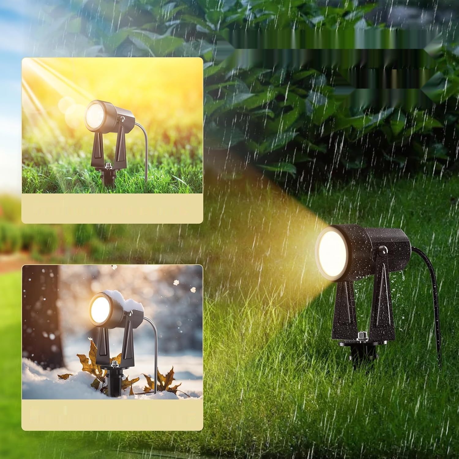 Yuusei Reflektory Zewnętrzne 6M, 2 w 1 Zestaw Reflektorów LED