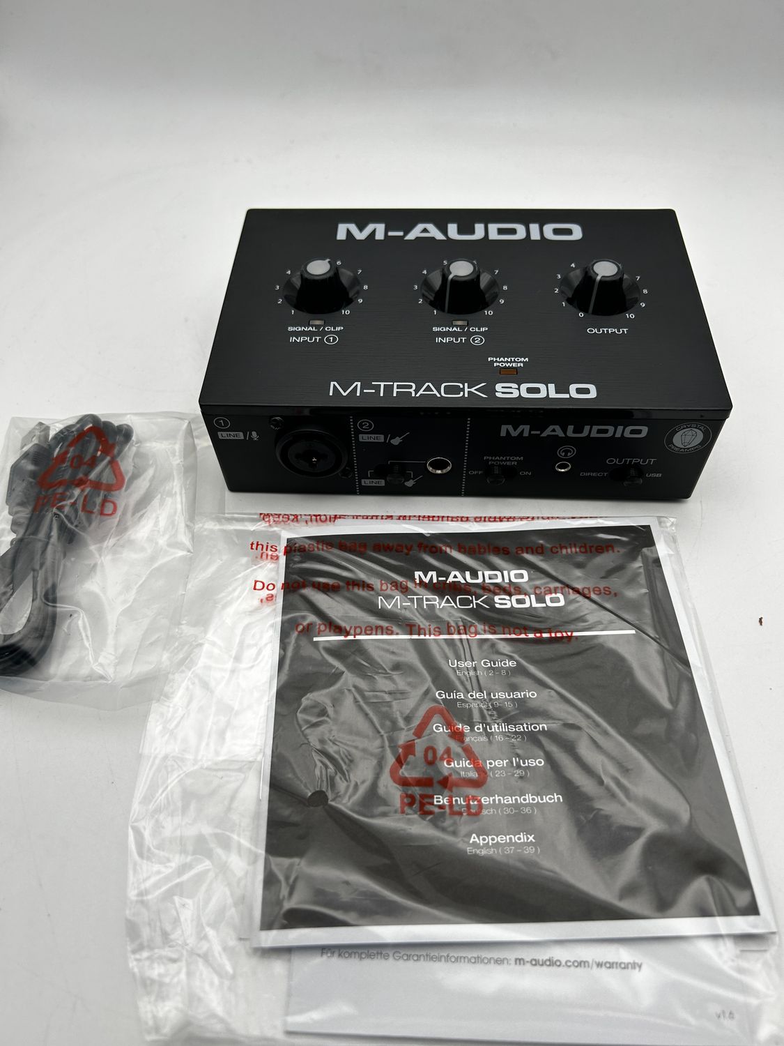 M-AUDIO M-Track Solo — interfejs audio USB