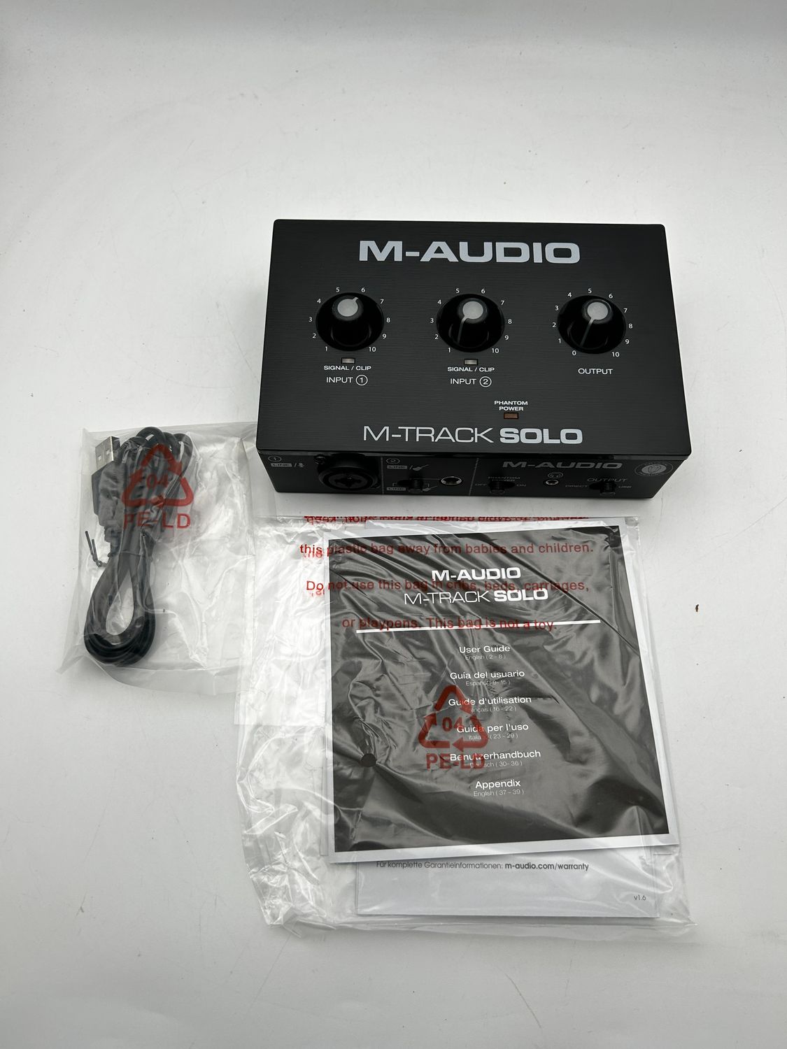M-AUDIO M-Track Solo — interfejs audio USB
