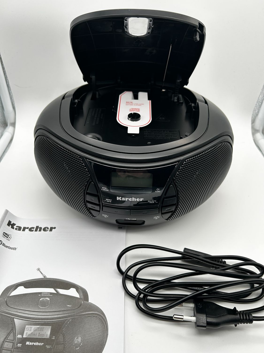 Karcher RR 5028D przenośne radio CD, czarne