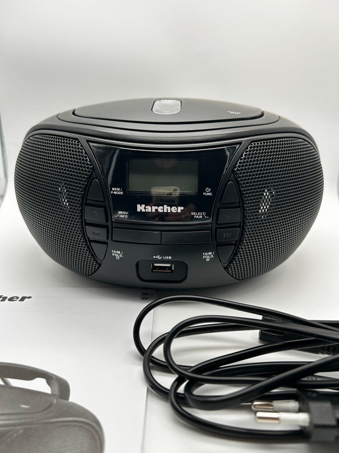 Karcher RR 5028D przenośne radio CD, czarne