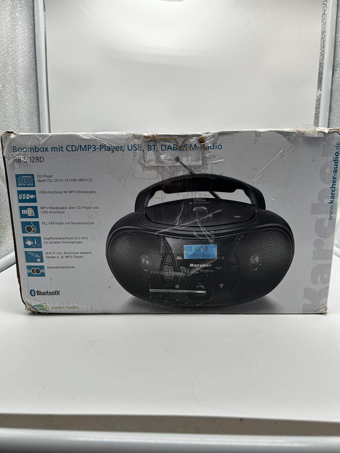 Karcher RR 5028D przenośne radio CD, czarne