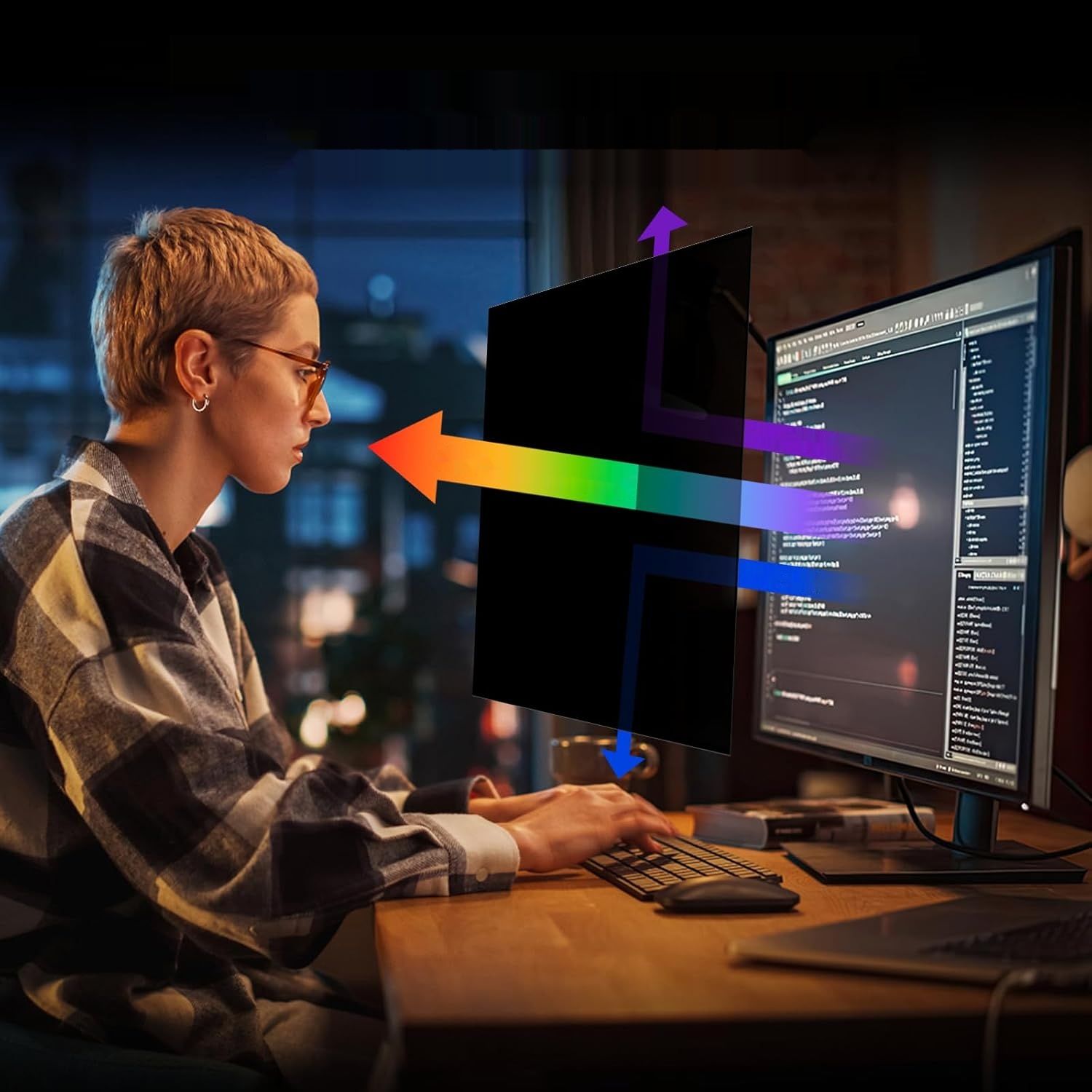 Protescreen – filtr prywatyzujący na monitor 24" 16:9