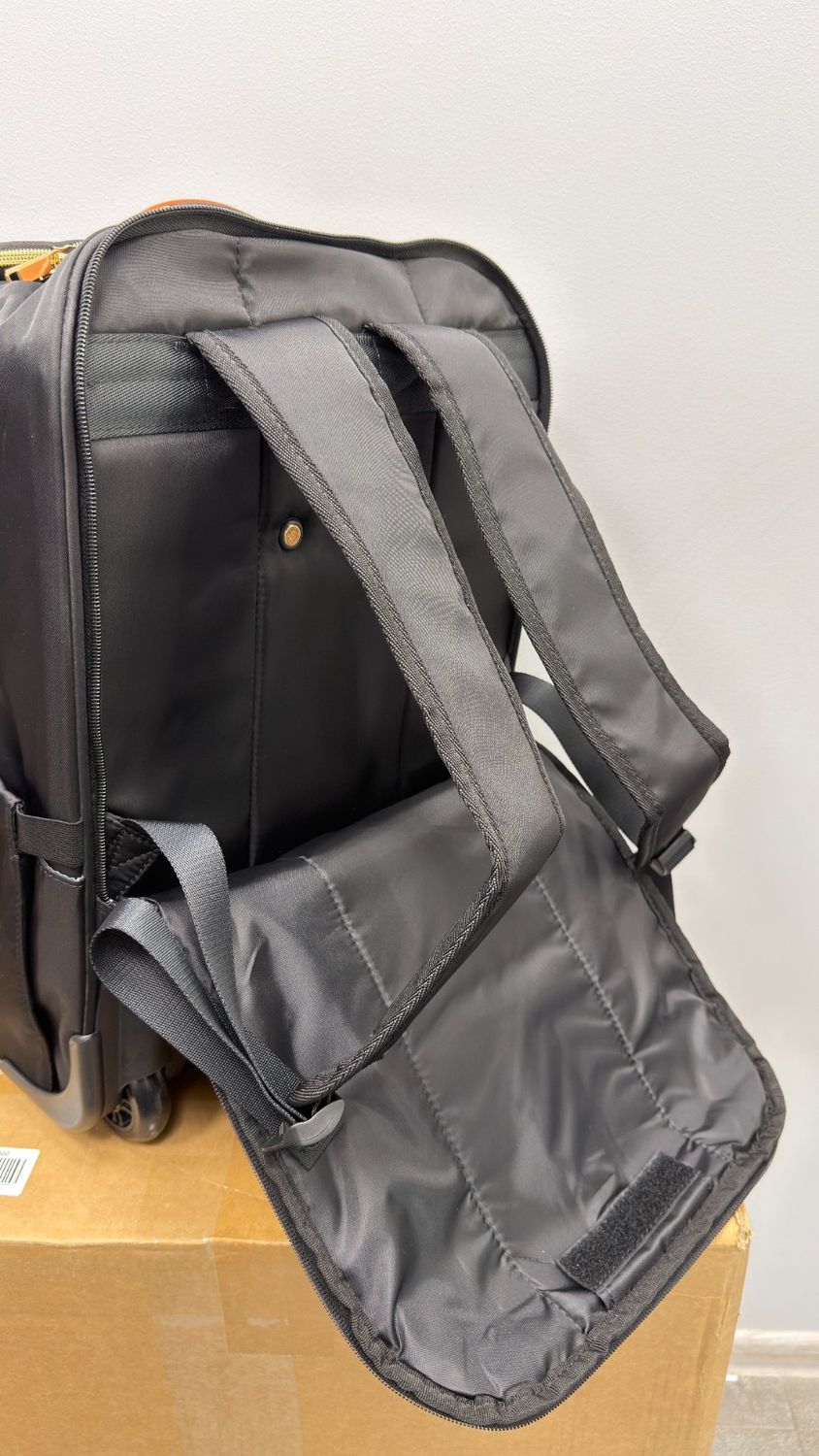 Plecak damski na kółkach 15,6" – bagaż podręczny 35 l, czarny