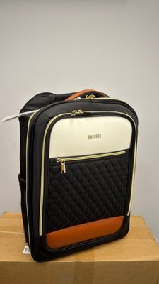 Plecak damski na kółkach 15,6" – bagaż podręczny 35 l, czarny