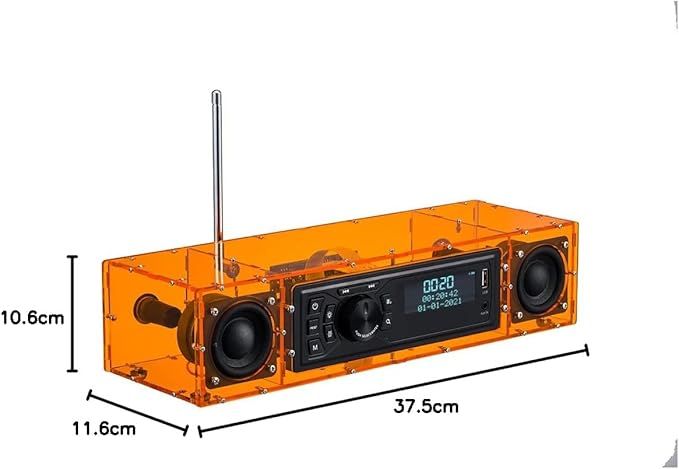 ALK103-LCD FM/DAB Radio Do It Yourself (DIY) z obudową akrylową