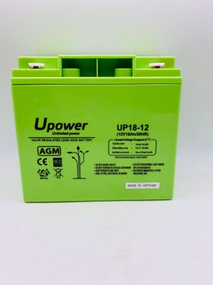 U-Power – Akumulator AGM 12V 18Ah z zaciskiem śrubowym M6