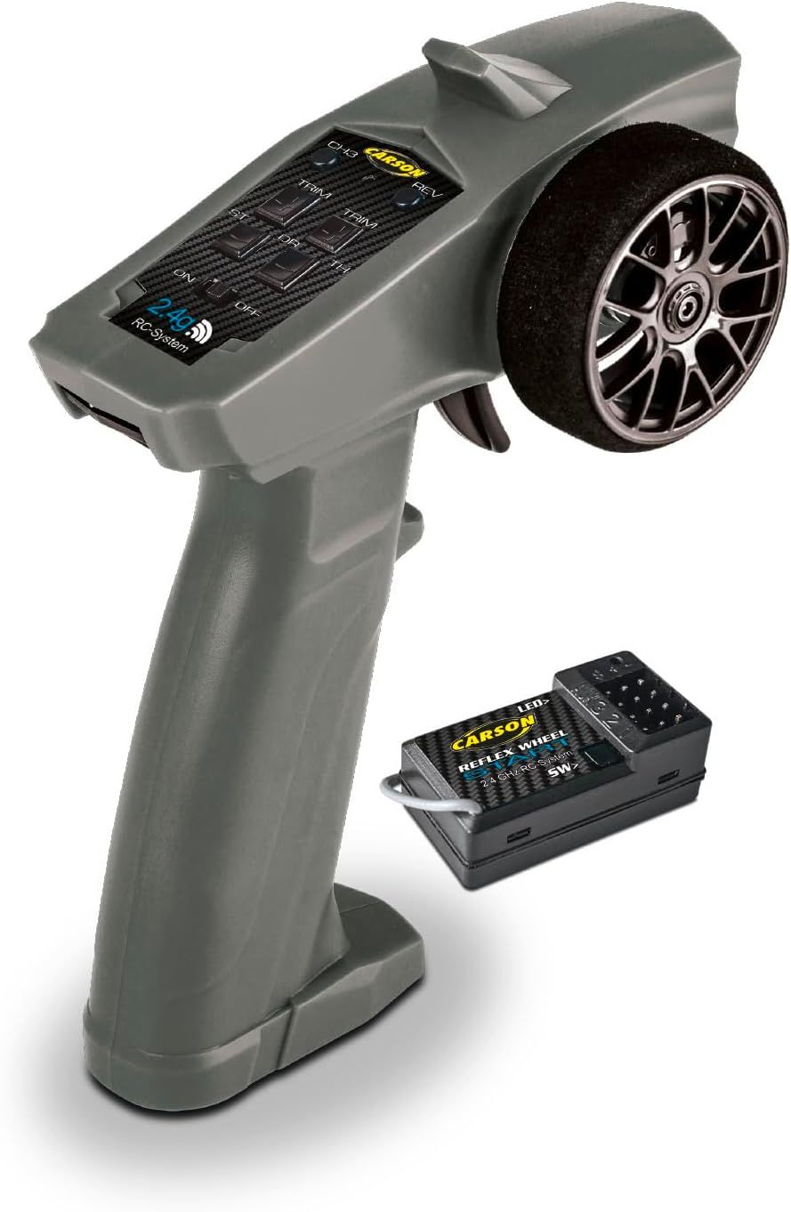 Carson 500500109 Reflex Wheel Start 2,4 GHz radio szare – 2,4 GHz