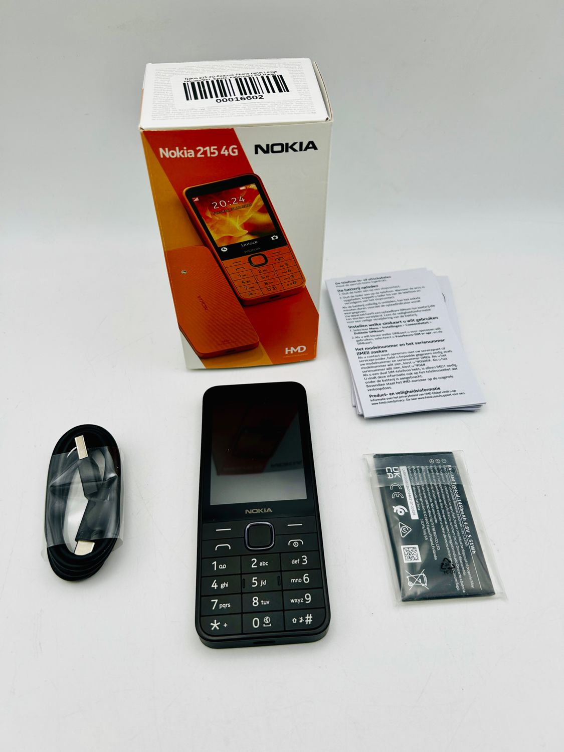 Nokia 215 4G (2024) telefon komórkowy Dual SIM, czarny
