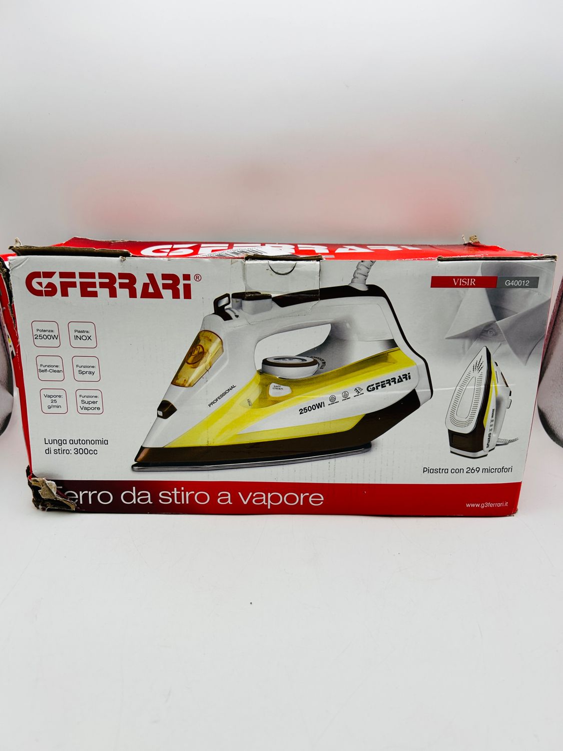 G3 Ferrari G40012 Visir żelazko parowe 2500 W, zbiornik 300 ml