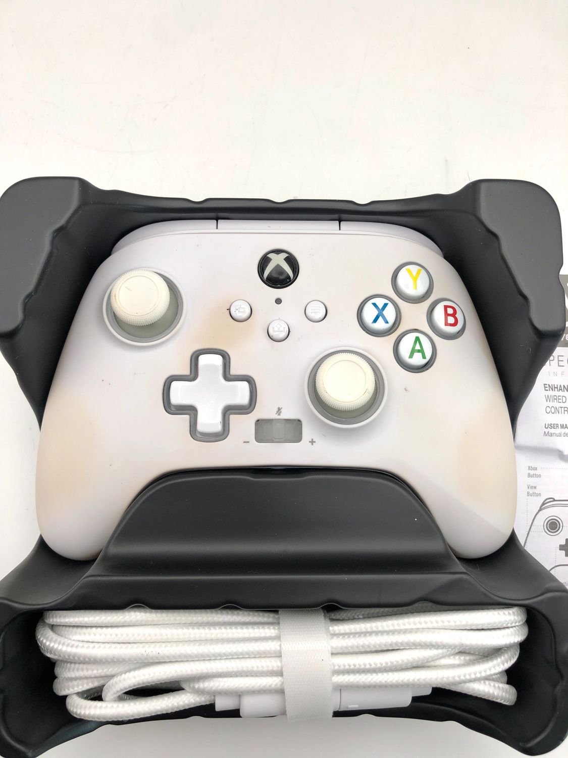 Ulepszony przewodowy gamepad Spectra Infinity PowerA do Xbox Series X|S – Blanc