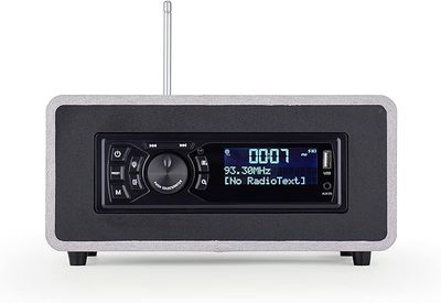 BEA103-028 Radio FM/DAB+ z ekranem LCD, Bluetooth, USB/AUX IN, jasnoszara
