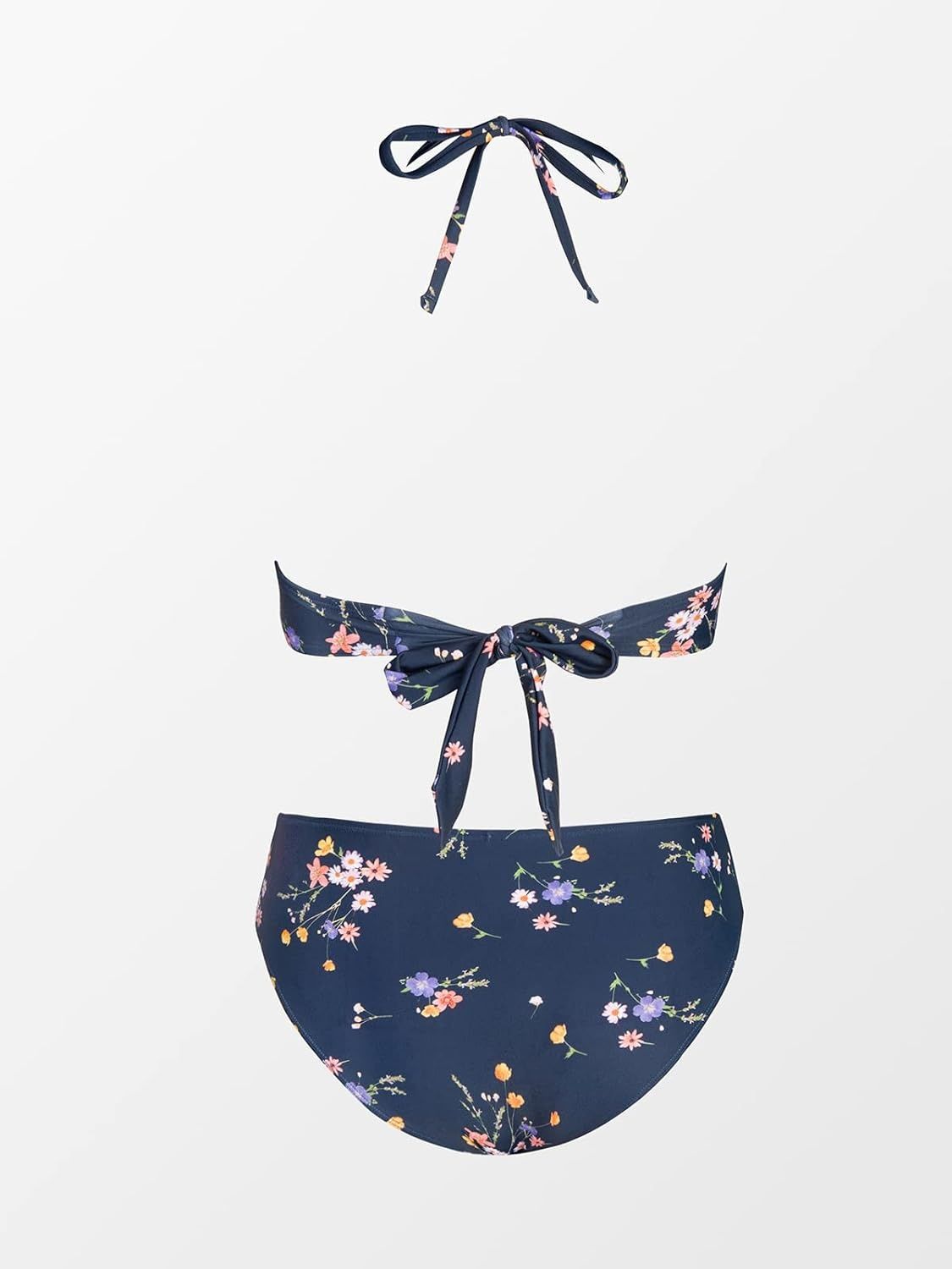 CUPSHE bikini dwuczęściowe dla kobiet – bandeau wiązane na plecach