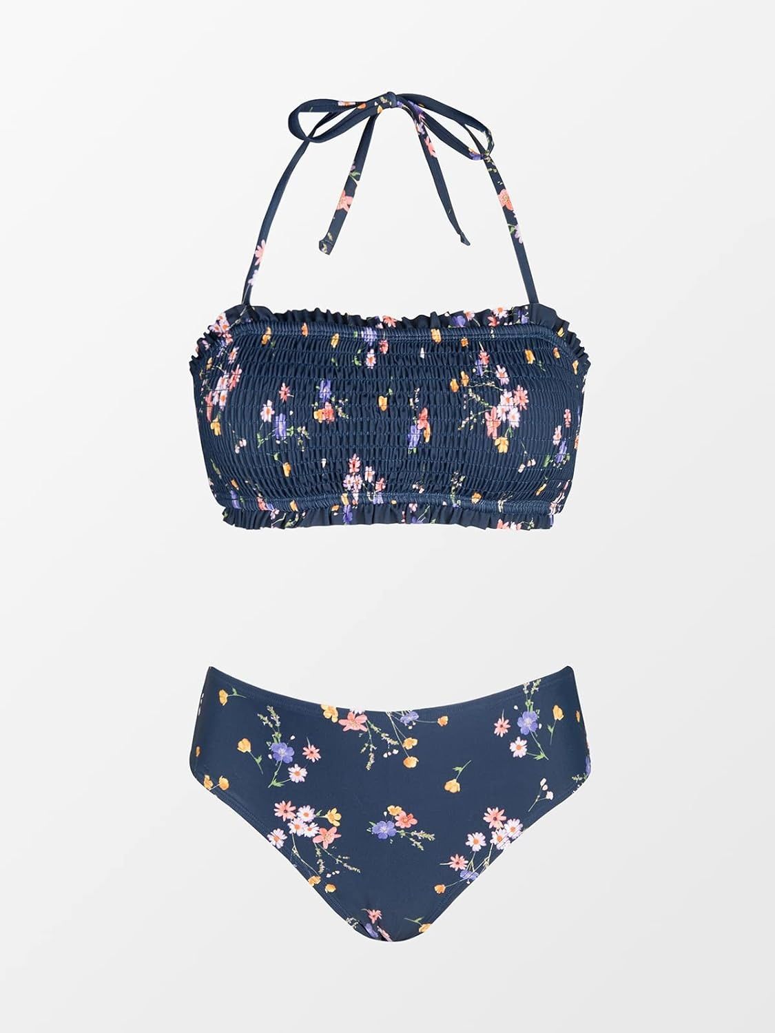 CUPSHE bikini dwuczęściowe dla kobiet – bandeau wiązane na plecach