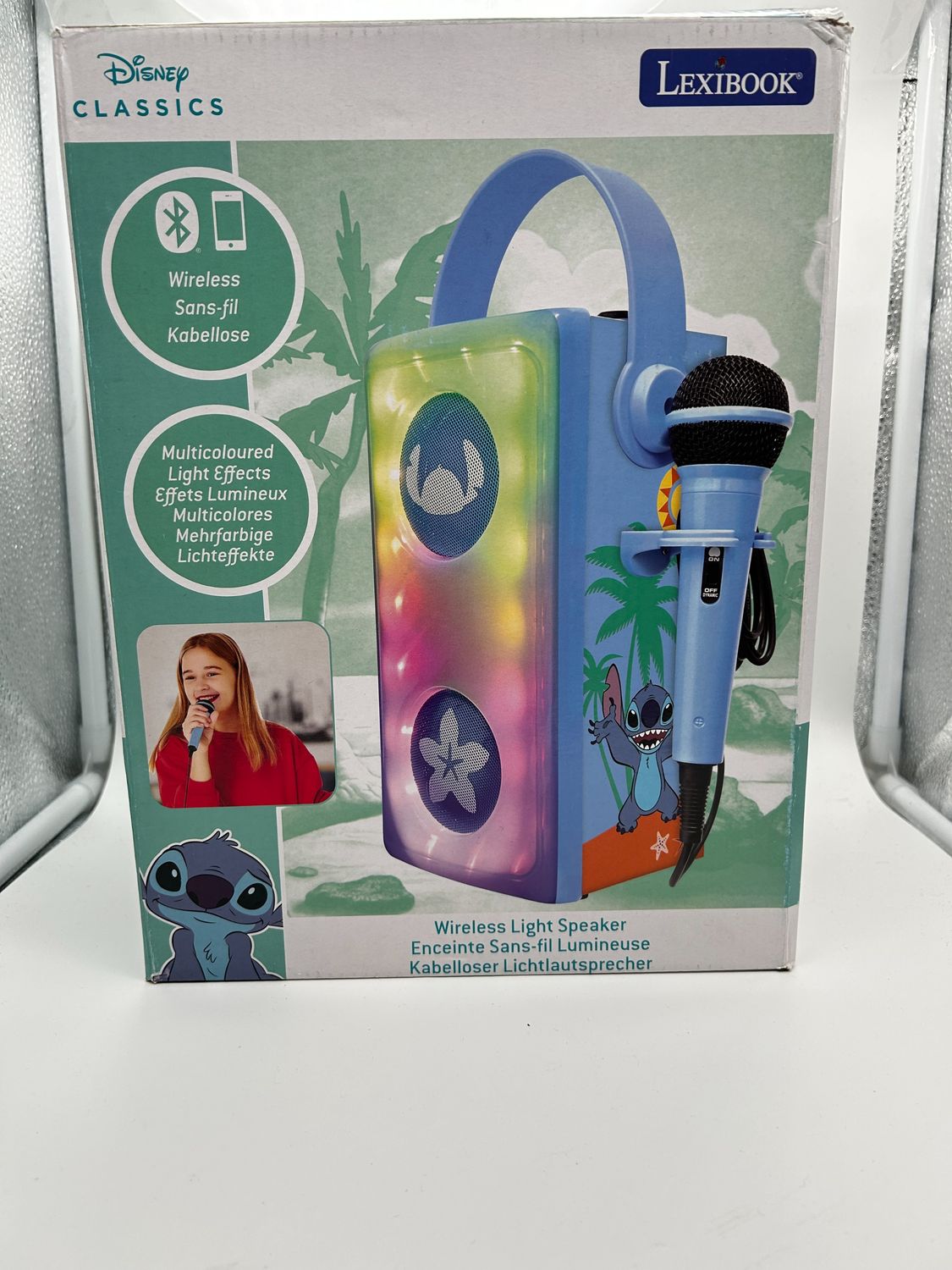 Lexibook Disney Stitch Bezprzewodowy głośnik Bluetooth z mikrofonem