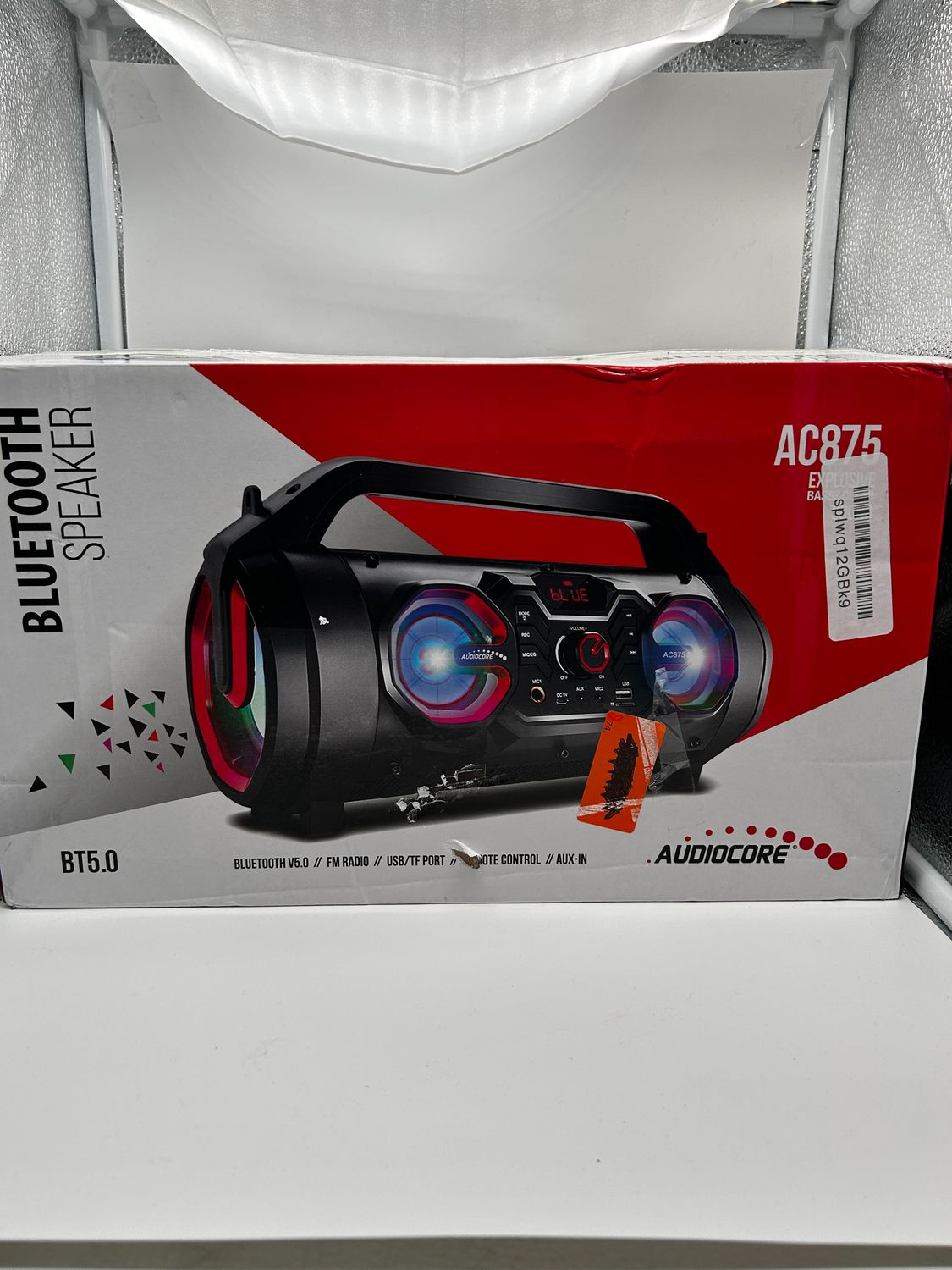 Audiocore AC875 Bazooka – przenośny głośnik Bluetooth Boombox