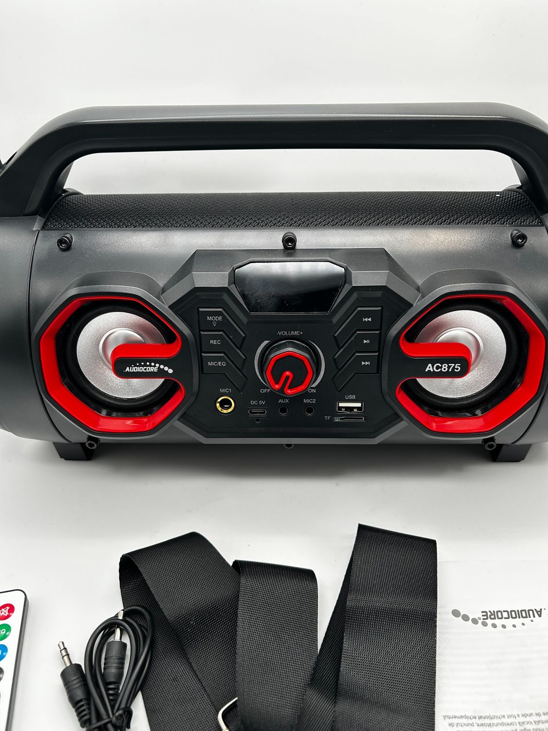 Audiocore AC875 Bazooka – przenośny głośnik Bluetooth Boombox