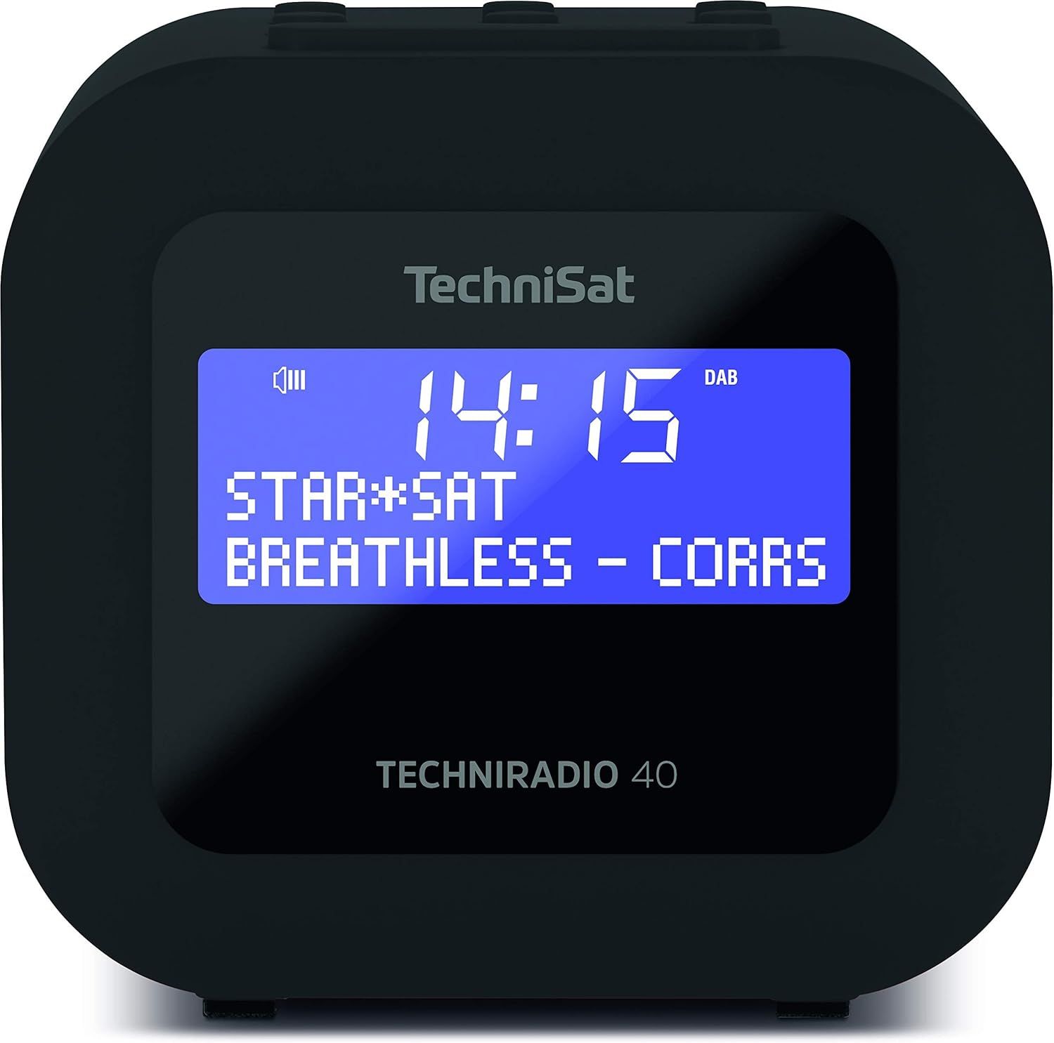 TechniSat TECHNIRADIO 40 – radiobudzik DAB+ / UKW, czarny