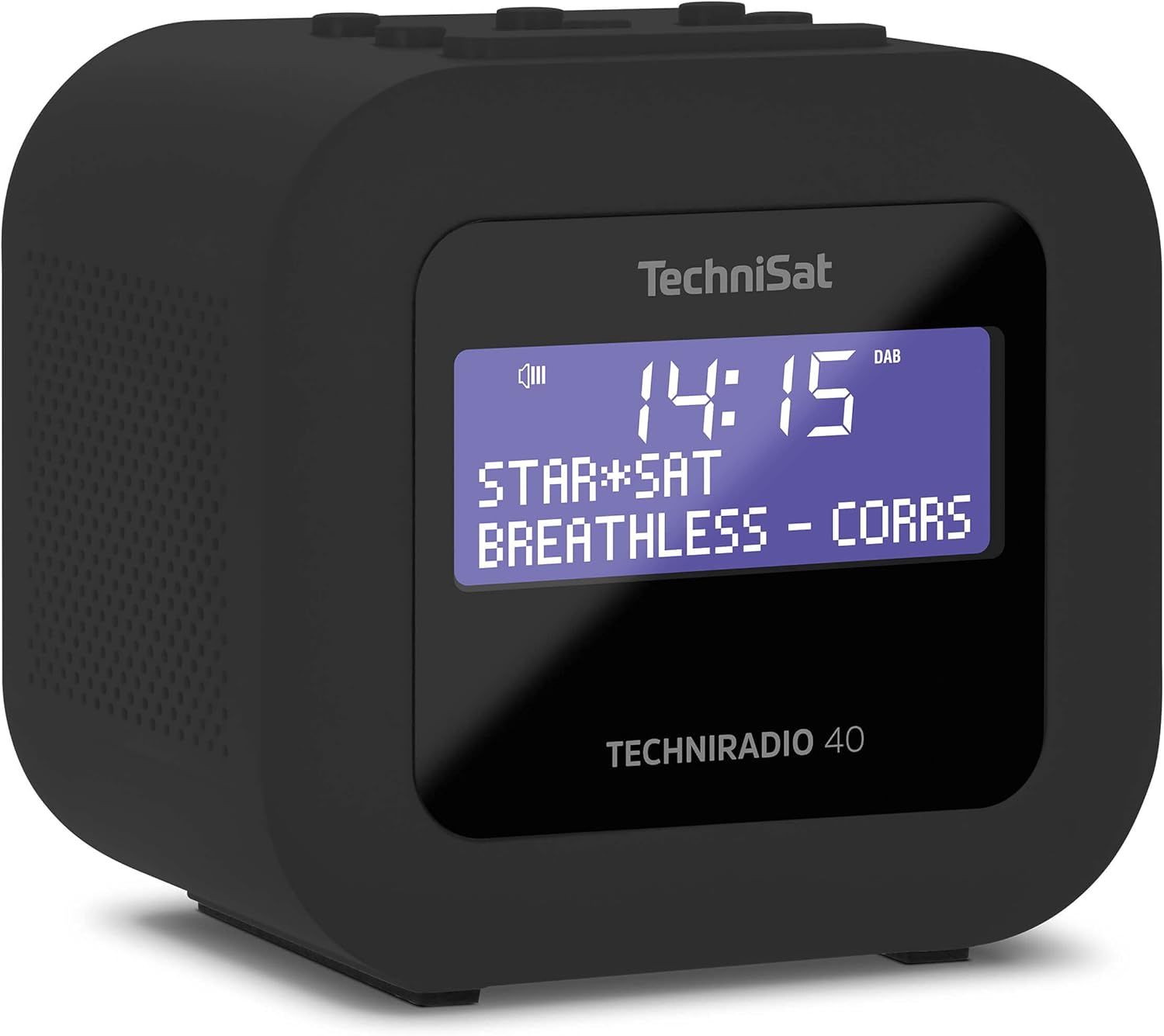 TechniSat TECHNIRADIO 40 – radiobudzik DAB+ / UKW, czarny