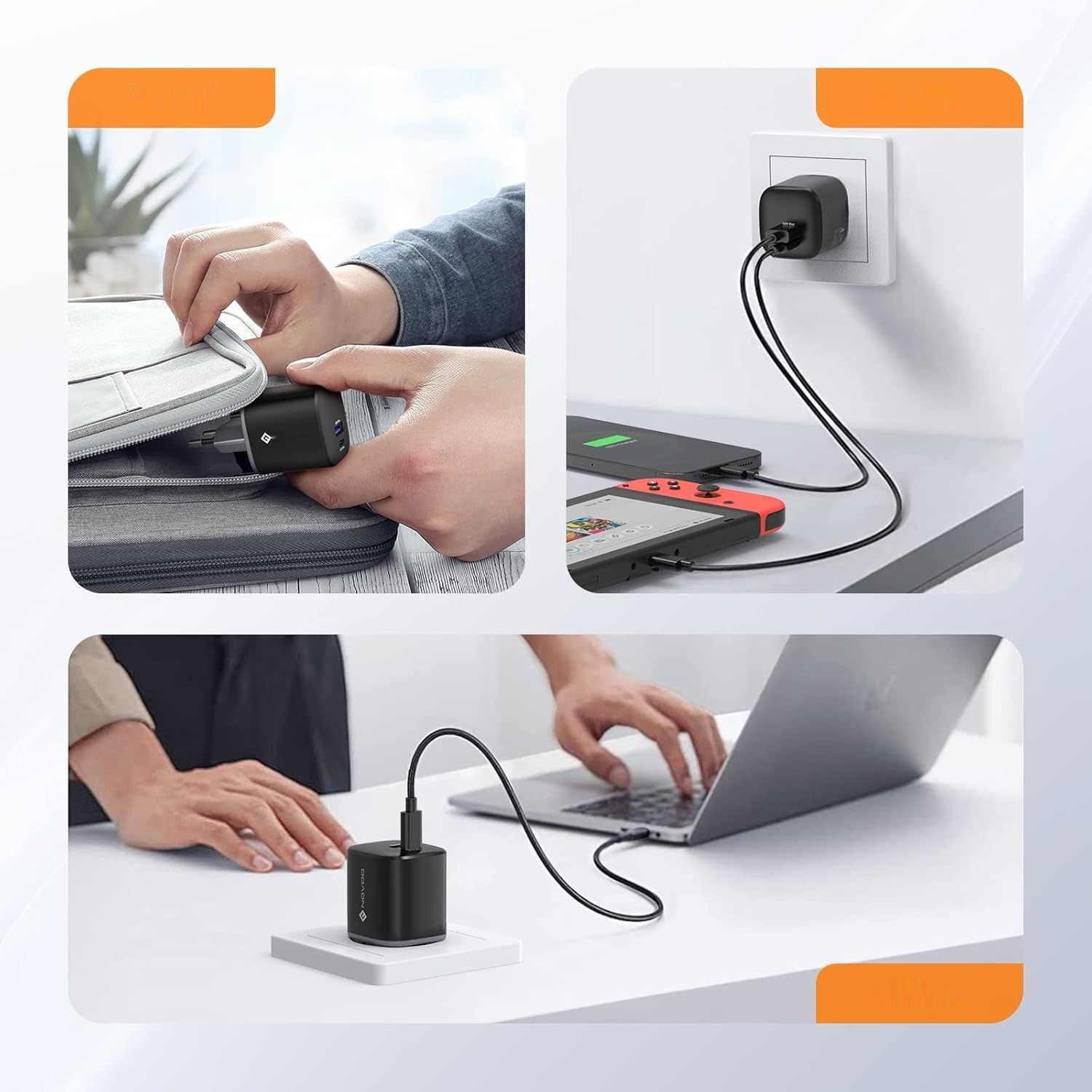 NOVOO 67W GaN III – szybka, kompaktowa ładowarka USB z 2 portami