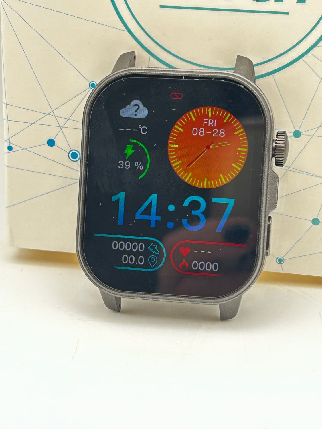 Smartwatch Marsyu 2,0 cala Bluetooth EKG SpO2 czarny