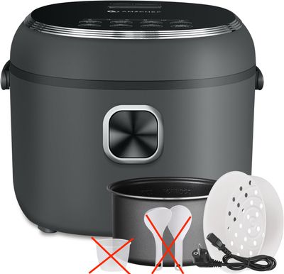 AMZCHEF Mini Cuiciriso 2L CE-DFB-P20H1-DG – wielofunkcyjny mini ryżowar 400 W