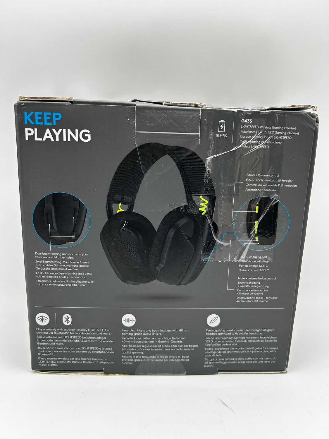 Logitech G G435 LIGHTSPEED – bezprzewodowy zestaw słuchawkowy do gier