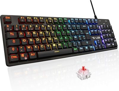 The G-Lab Keyz Platinium Klawiatura Mechaniczna Gamingowa AZERTY FR