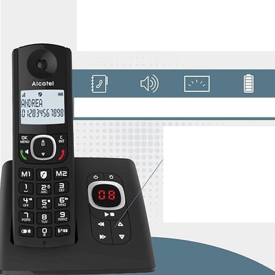 ALCATEL F530 Voice Duo – bezprzewodowy telefon DECT z automatyczną sekretarką