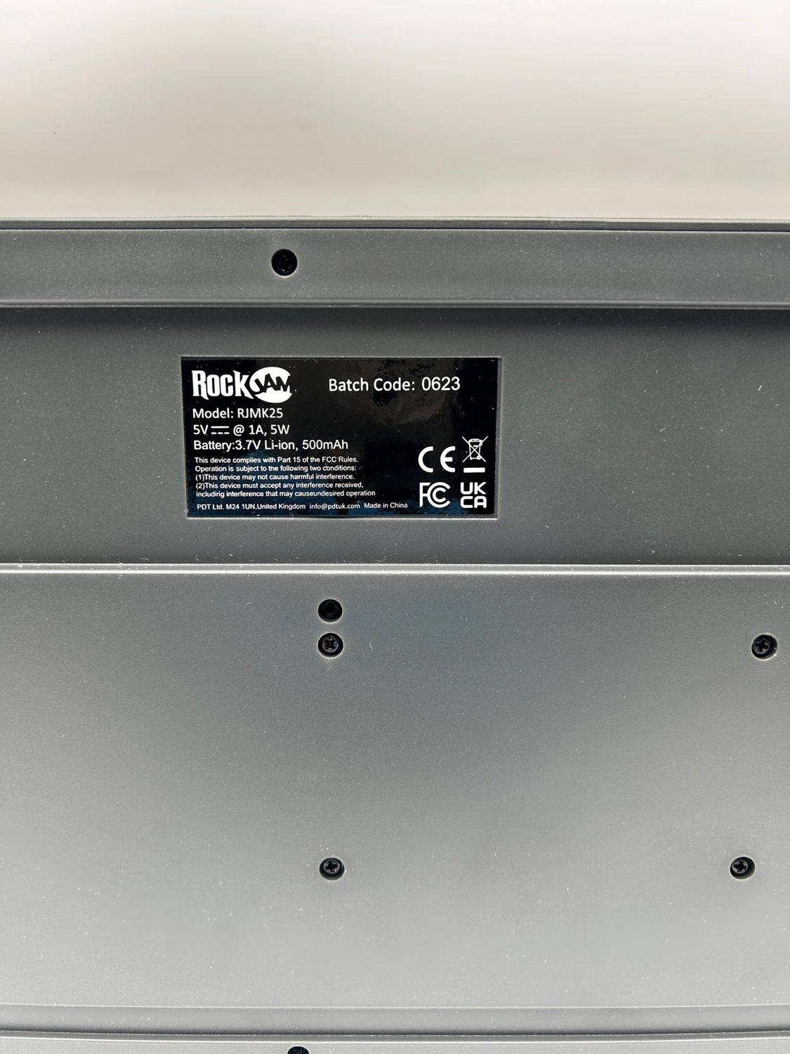 Kontroler klawiatury MIDI RockJam Go 25-klawiszowy z USB i Bluetooth