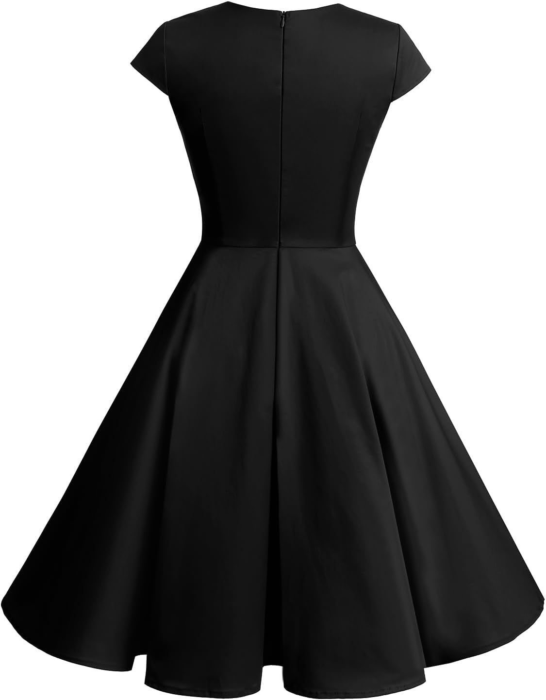 Bbonlinedress Sukienka vintage koktajlowa w stylu lat 50. i 60. z dekoltem V