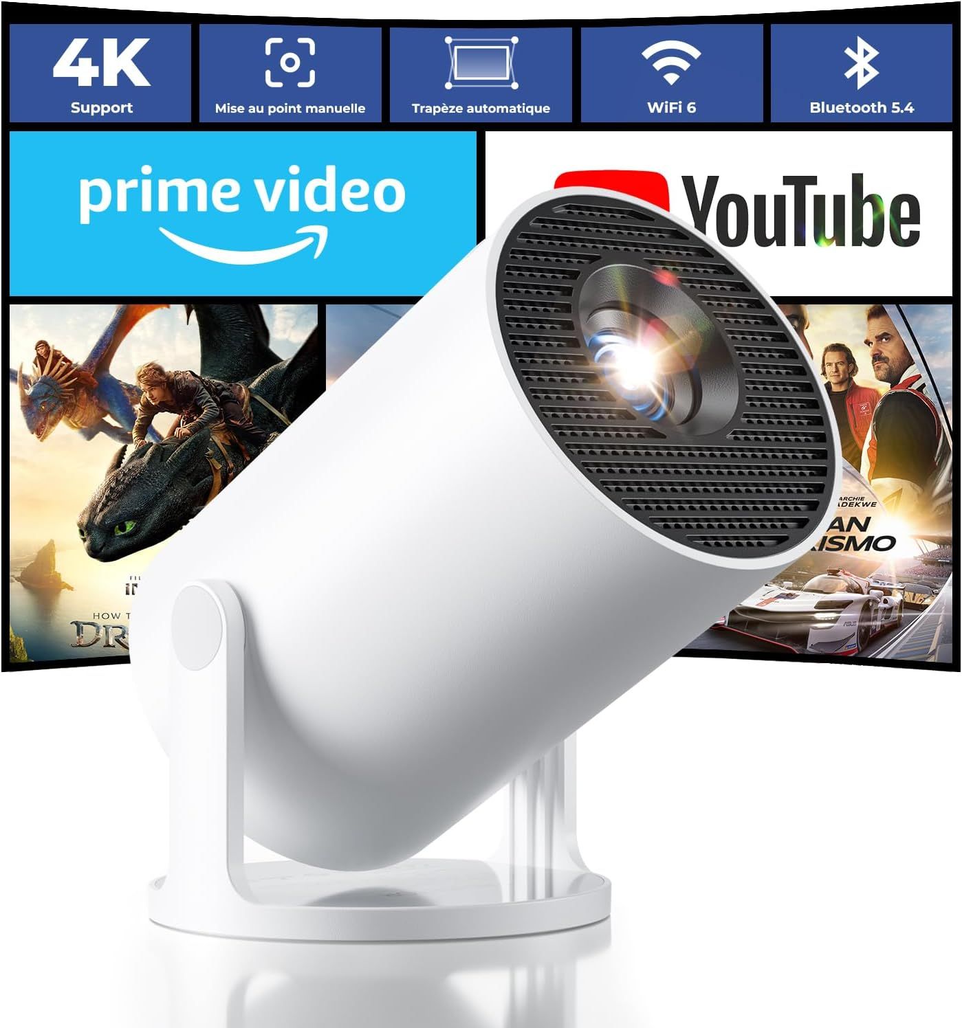 Mini projektor Einyoumily 4K z Android 11