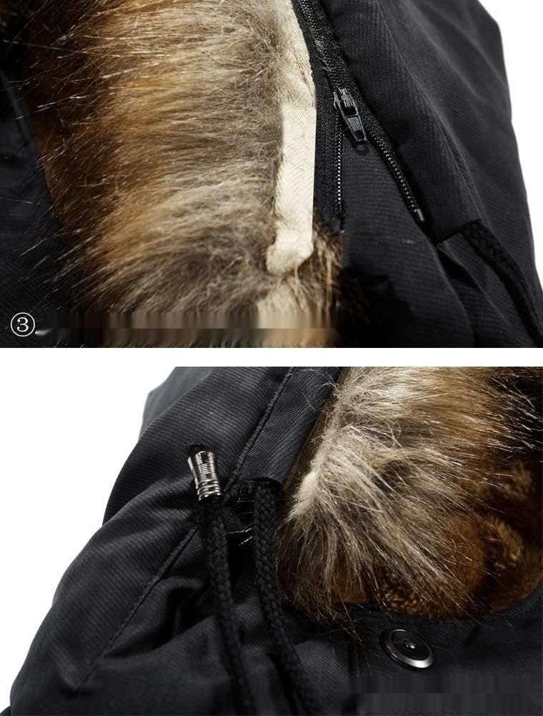 Mallimoda męska ciepła kurtka zimowa parka z kapturem