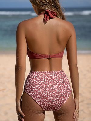 CUPSHE Bikini damski dwuczęściowy z wysokim stanem
