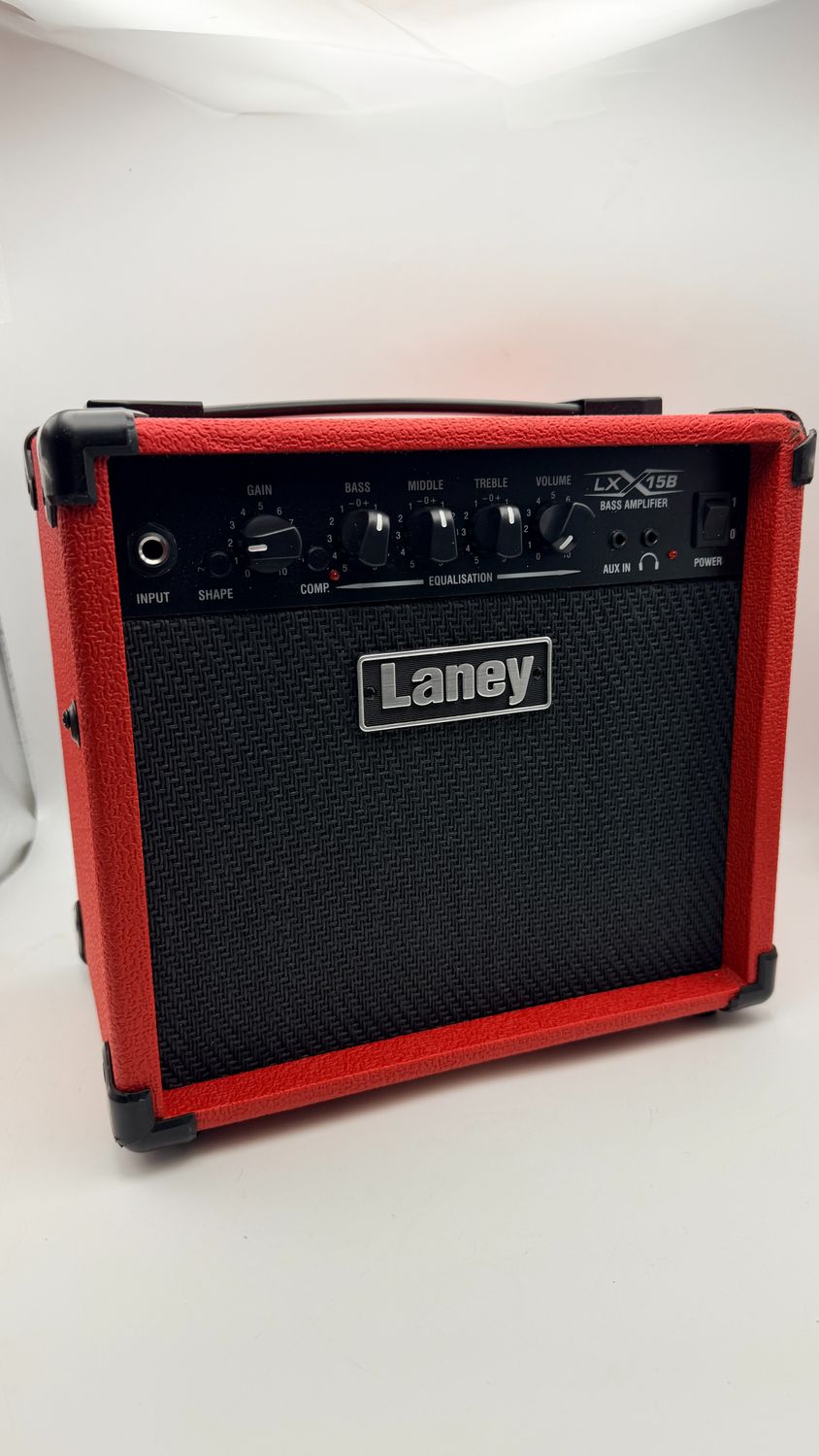 Laney LX15B Bass Amp – 3-pasmowy combo EQ, przenośny wzmacniacz gitarz