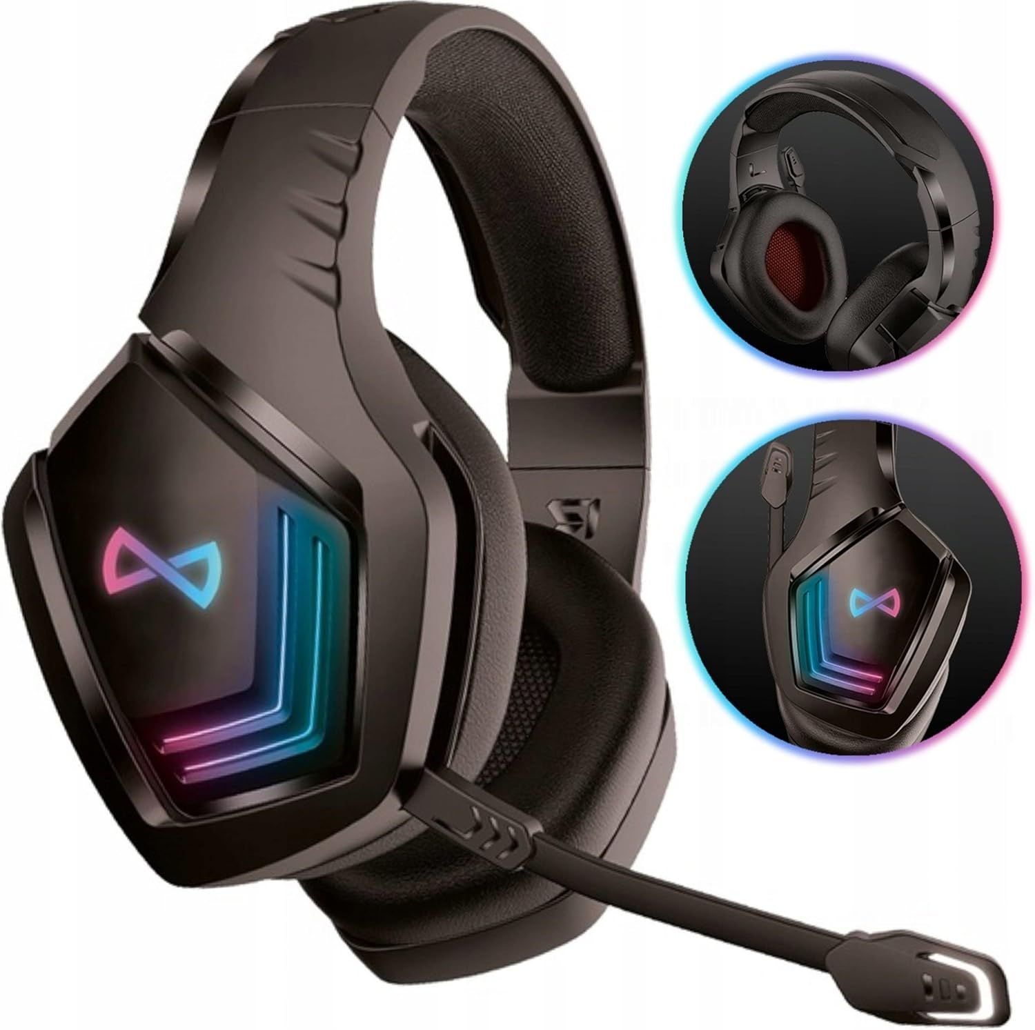 FOREVER GHS-700 – Bezprzewodowy zestaw słuchawkowy gamingowy Bluetooth 5.1 z mikrofonem