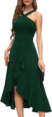 Bbonlinedress – elegancka sukienka koktajlowa halter dla kobiet