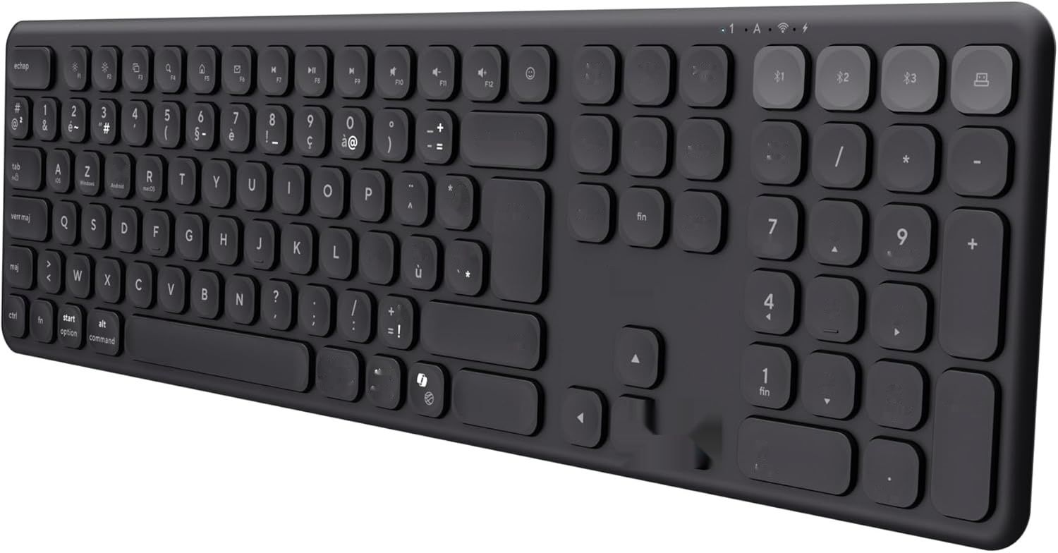 Bezprzewodowa klawiatura Trust Vaiya Bluetooth + 2,4 GHz AZERTY francs