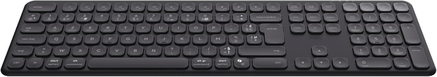 Bezprzewodowa klawiatura Trust Vaiya Bluetooth + 2,4 GHz AZERTY francs