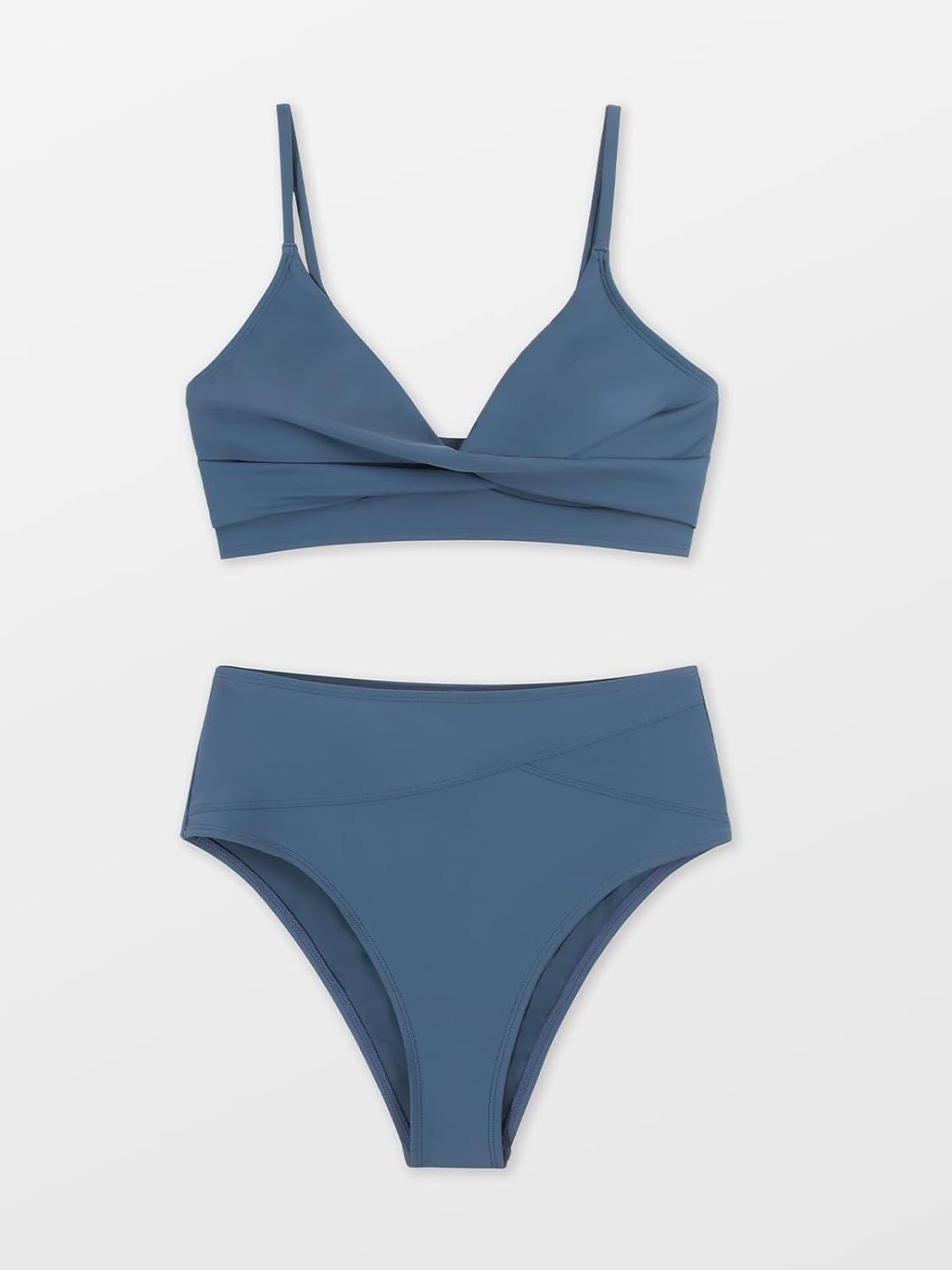 CUPSHE bikini damski z biustonoszem, z wysokim stanem, elegancki